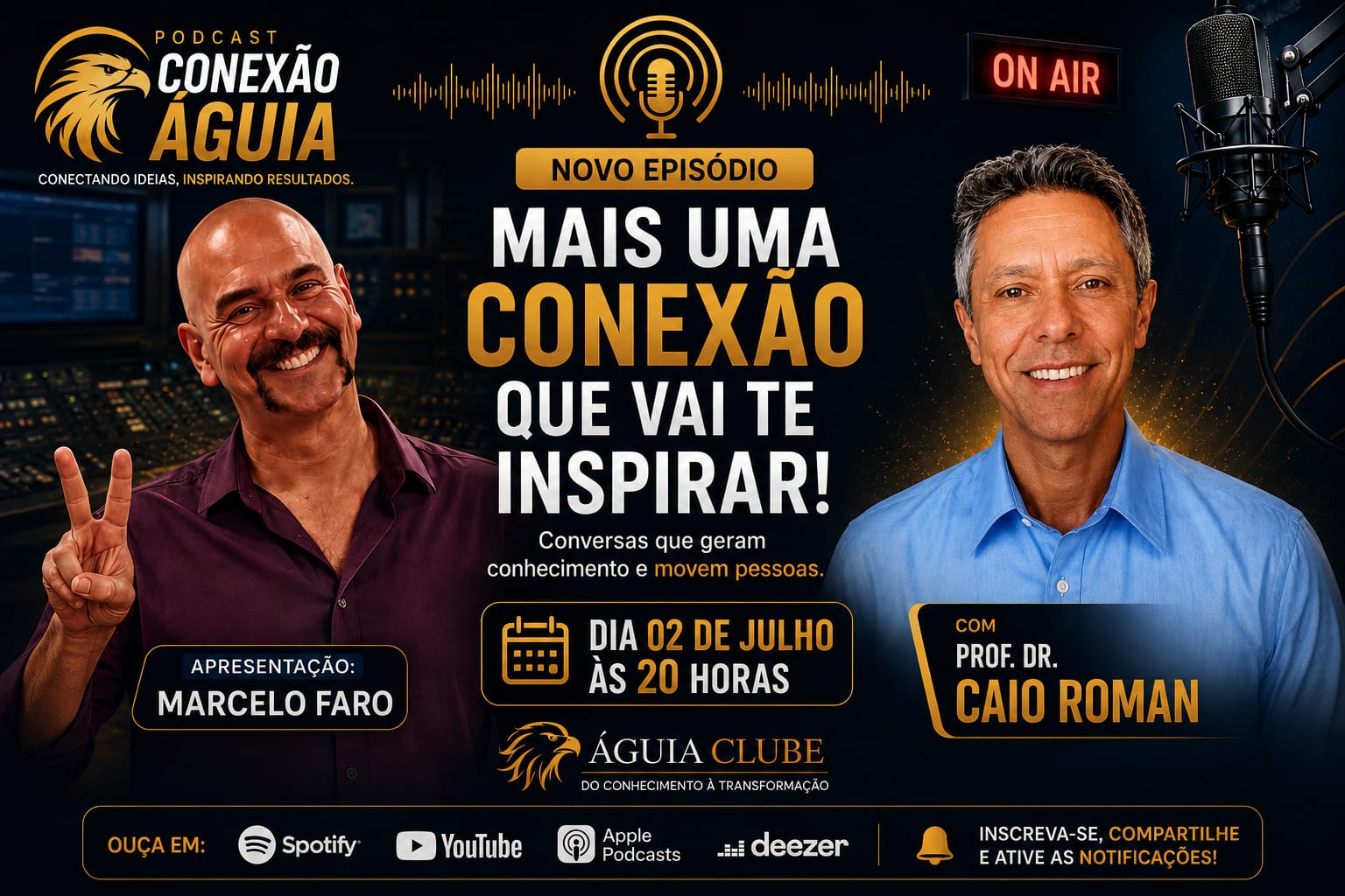 CONEXÃO ÁGUIA COM O PROF. DR. CAIO ROMAN